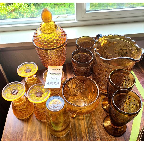 Vintage Amber Glass A