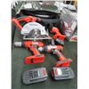 Image 1 : B & D Fire Storm Cordless Circular Saw, Drill, Flashlight - 2 Chargers