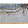 Image 2 : Framed City Street Scene - Signed Hamilton - 30  X  36