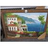 Image 1 : Framed Oil On Canvas Med Seascape - 24  X  36