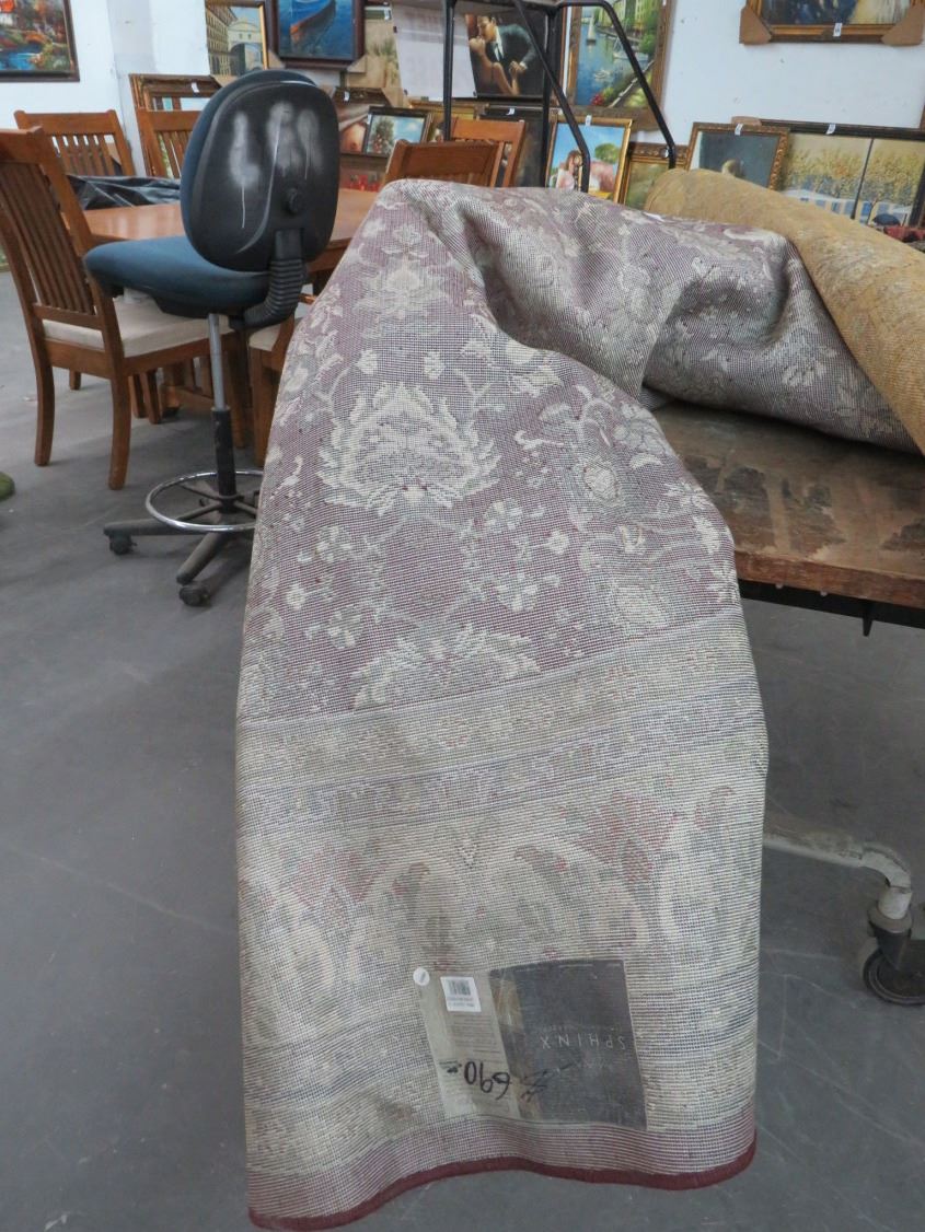 Sphinx Maroon Round 10' Diameter Area Rug