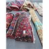 Image 1 : Persian Esfhan Maroon Area Rug - 7'  X  10'