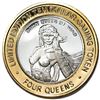 Image 2 : .999 Silver Four Queens Casino Hotel Las Vegas $10 Limited Edition Gaming Token