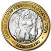 Image 2 : .999 Silver Four Queens Casino Hotel Las Vegas $10 Limited Edition Gaming Token