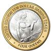 Image 2 : .999 Silver Four Queens Casino Hotel Las Vegas $10 Limited Edition Gaming Token