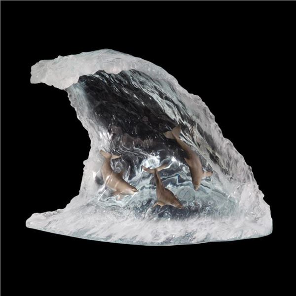 John Cuevas "Point Break" Limited Edition Mixed Media Lucite Sculpture