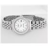 Image 3 : Rolex Ladies Stainless Steel White Arabic Diamond Datejust Wristwatch