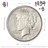 Image 1 : 1934-S $1 Peace Silver Dollar Coin