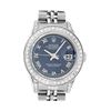 Image 1 : Rolex Ladies Stainless Steel Blue Roman Diamond Datejust Wristwatch