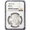 Image 1 : 1883-CC $1 Morgan Silver Dollar Coin NGC MS63+