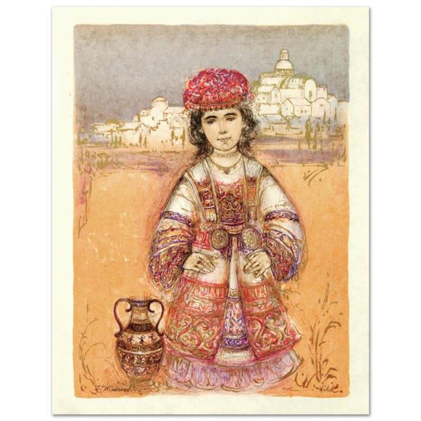 Edna Hibel (1917-2014) "Aegea" Limited Edition Lithograph on Rice Paper