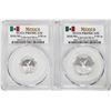 Image 1 : Lot of 2018-Mo Mexico Proof 1/20 and 1/10 oz Silver Libertad Coins PCGS PR69DCAM