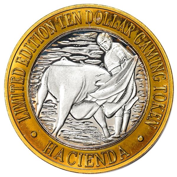 .999 Silver Hacienda Hotel & Casino Las Vegas $10 Limited Edition Gaming Token