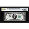 Image 1 : 1969 $10 Federal Reserve STAR Note Fr.2018-L* PCGS Superb Gem Unc 67PPQ Top Pop