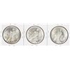Image 2 : Set of 1927-P/D/S $1 Peace Silver Dollar Coins