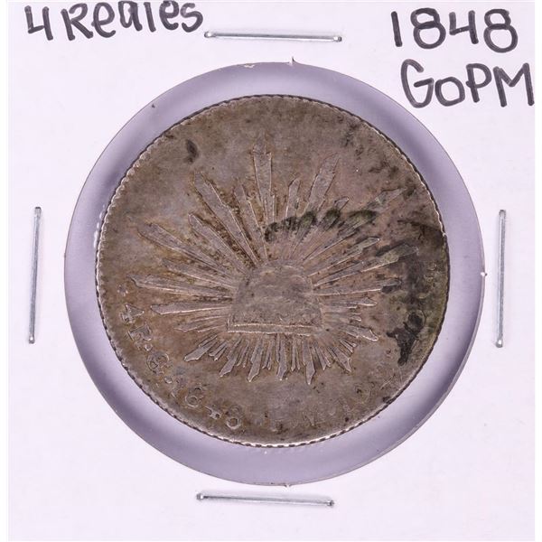 1848 GoPM Mexico 4 Reales Silver Coin