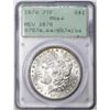 Image 1 : 1878 7TF Reverse of 1878 $1 Morgan Silver Dollar Coin PCGS MS64 Old Green Rattler