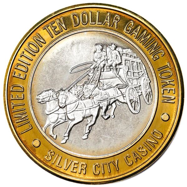.999 Silver City Casino Las Vegas, Nevada $10 Limited Edition Gaming Token