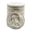 Image 1 : Roll of (20) Brilliant Uncirculated 1963 Franklin Half Dollar Coins