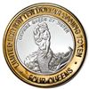 Image 1 : .999 Silver Four Queens Casino Hotel Las Vegas $10 Limited Edition Gaming Token