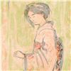 Image 2 : Edna Hibel (1917-2014) "Ume" Limited Edition Lithograph on Rice Paper