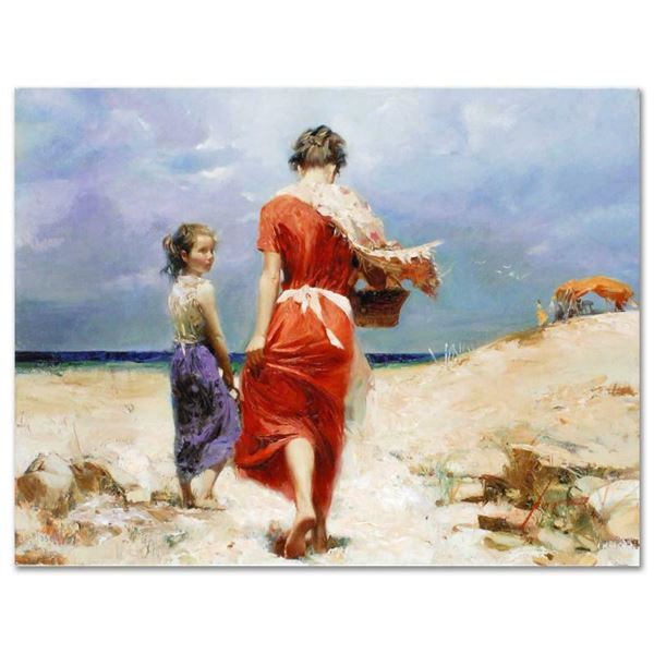 Pino (1939-2010) "Summer Retreat" Limited Edition Giclee On Canvas