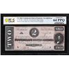 Image 1 : 1864 $2 Confederate States of America Note T-70 PCGS Choice Uncirculated 64PPQ