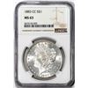 Image 1 : 1883-CC $1 Morgan Silver Dollar Coin NGC MS63