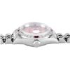 Image 5 : Rolex Ladies Stainless Steel Salmon Roman Ruby and Diamond Datejust Wristwatch