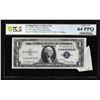 Image 1 : 1935E $1 Silver Certificate Note Cutting Error w/Tab Fr.1614 PCGS Choice Unc 64PPQ