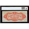 Image 2 : 1860's $5 Citizens Bank New Orleans, LA Remainder Obsolete Note PCGS Uncirculated 62