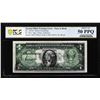 Image 1 : 1935F $1 Silver Certificate Note Partial Offset Printing Error PCGS About Unc 50PPQ