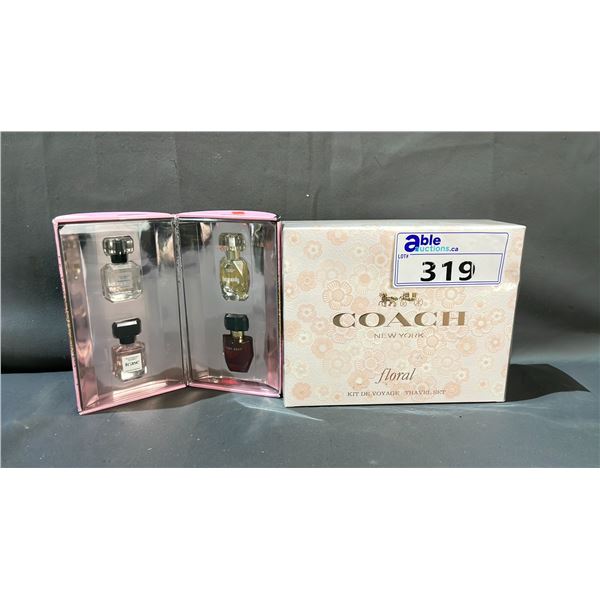 COACH FLORAL TRAVEL FRAGRANCE SET & VICTORIA'S SECRET FRAGRANCE SAMPLE PACK