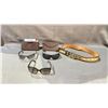 Image 1 : LOT OF ASSORTED SUNGLASSES & BELT INCLUDING; VERSACE, PRADA & GUCCI (UNKNOWN AUTHENTICITY)