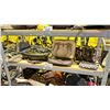 Image 1 : SHELF LOT OF ASSORTED PURSES INCLUDING; CALVIN KLEIN, COACH, GUESS AND MORE