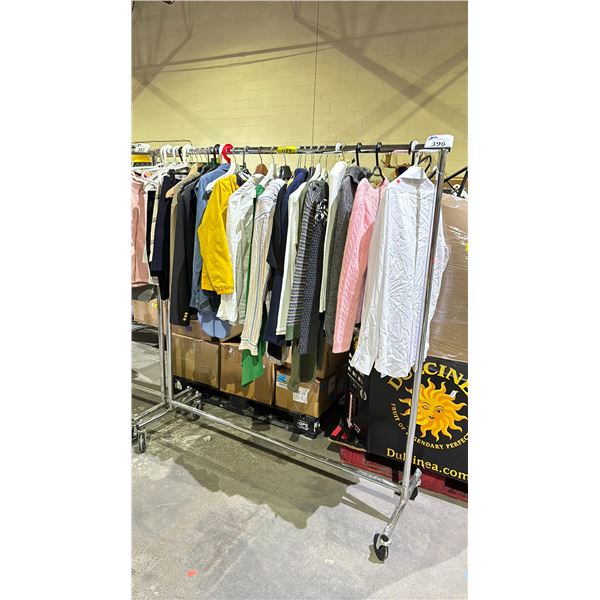 RACK OF ASSORTED CLOTHING *RACK NOT INCLUDED*