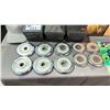Image 2 : LOT OF ASSORTED ITEMS INCLUDING; TOOLBOXES, 1.25LBS & 2.5LBS PLATE WEIGHTS, MOVIE BOX SETS & MORE