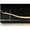 Image 3 : 18K GOLD-PLATED TENNIS BRACELET 3MM  TO 6MM