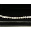 Image 2 : PLATINUM-PLATED PRINCESS CUT TENNIS BRACELET 4MM