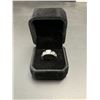 Image 1 : LAB MOISSANITE 1.0CT MENS RING MOUNTED IN 925 STERLING SILVER WITH WHITE GOLD OVERLAY SIZE 10B