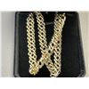 Image 2 : 14K GOLD PLATED DOUBLE CUBAN LINK NECKLACE 8.0MM - 23.5" LONG