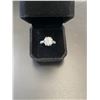 Image 2 : MOISSANITE LAB-CREATED LUXURY RING, MOUNTED IN 925 STERLING SILVER WITH WHITE GOLD OVERLAY, D, VVS