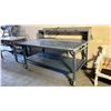 Image 1 : ULINE PORTABLE STEEL ASSEMBLY 72" X 48" WORK BENCH WITH ELECTRIC SHELF (ASSEMBLED)