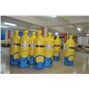 Image 1 : LOT OF 6 6' INFLATABLE MINIONS BOWLING PINS (AIRTIGHT)
