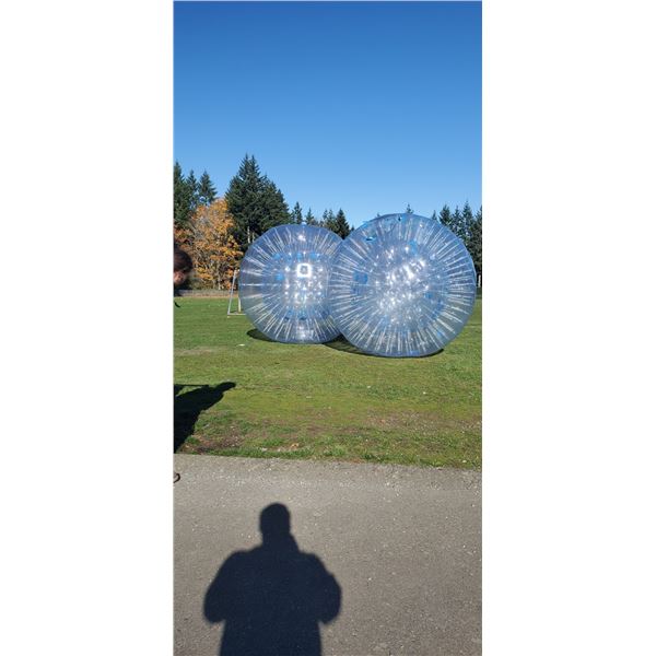 LOT OF 3 ZORBS BALLS (HAMSTER BALLS) 10' DIAMETER