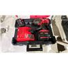 Image 2 : MILWAUKEE M18 FUEL HIGH TORQUE 1/2" IMPACT DRILL WITH 2 BATTERIES, CHARGER & CASE