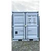 Image 2 : GREY 8' 8,590 MAX CAPACITY OFFICE STORAGE SHIPPING CONTAINER WITH DUAL SWING REAR DOORS, CAM