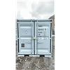 Image 2 : GREY 7' 7,230 MAX CAPACITY OFFICE STORAGE SHIPPING CONTAINER WITH DUAL SWING REAR DOORS, CAM