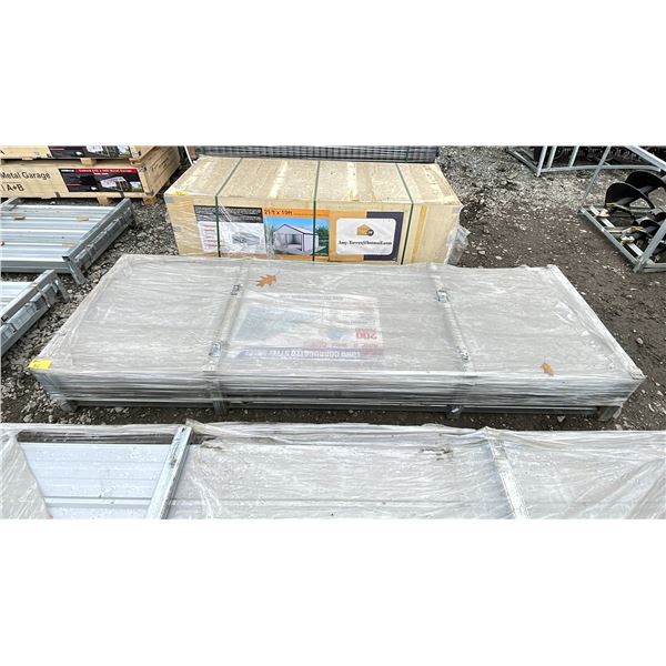 10'L CORRUGATED STEEL SHEETS FOR WALLS/ROOF 200 COUNT