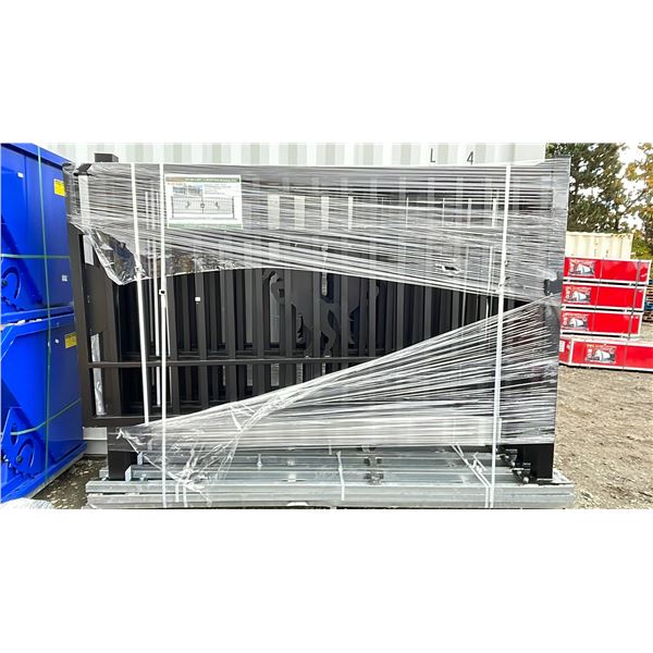 ALLMETAL K2007N FARM DRIVEWAY GATE W/ HORSE MOTIF 7'H X 20'L GALVANIZED + POWDER COATED ** REQUIRES